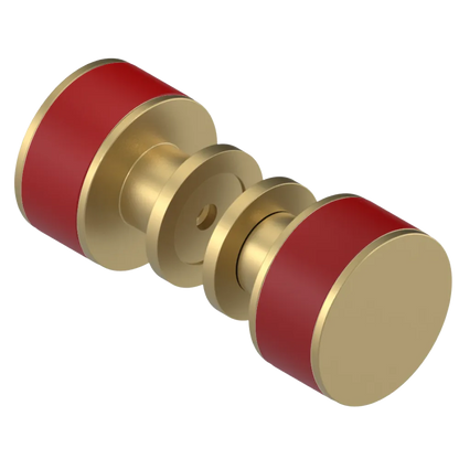 Rubinet Shower Door Knob (set) Satin Brass