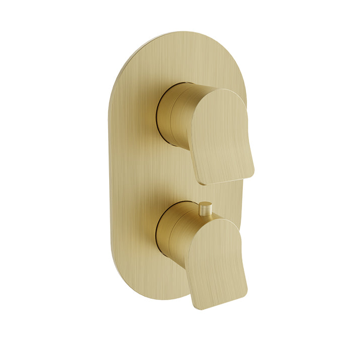 Baril Complete thermostatic pressure balanced shower valve with 2-way diverter