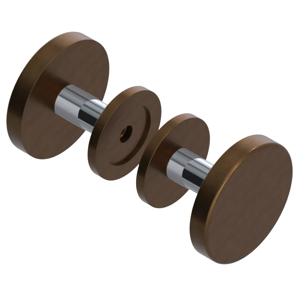 Rubinet Shower Door Knob (set) Tuscan Brass