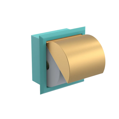 Rubinet RECESSED TOILET PAPER HOLDER Aqua