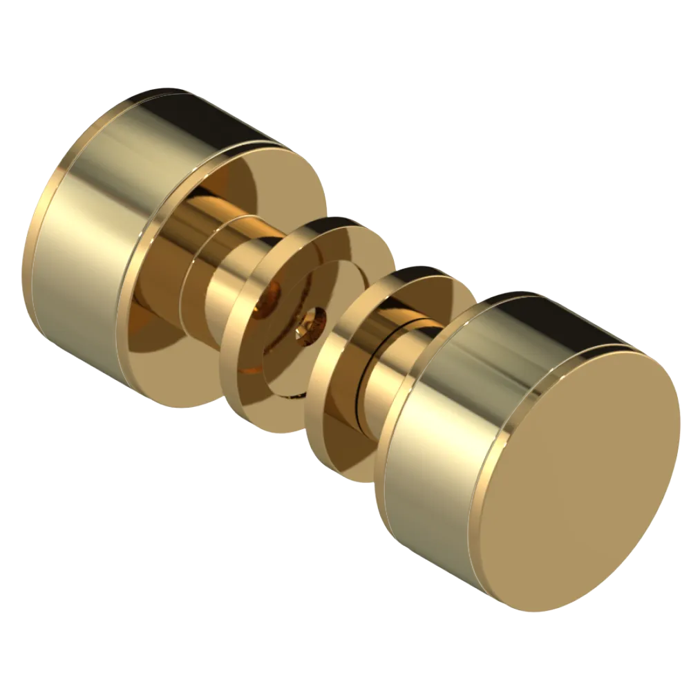Rubinet Shower Door Knob (set) Gold