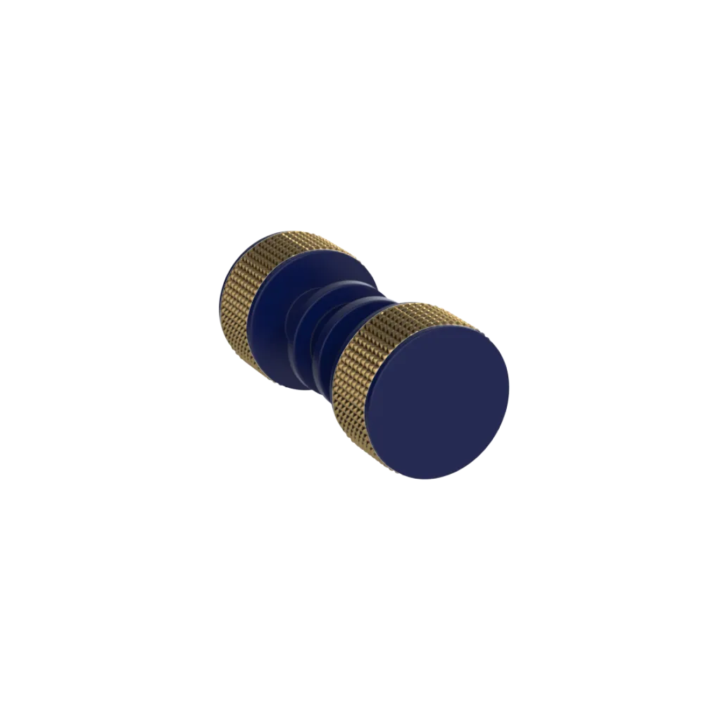 Rubinet Shower Door Knob (set) Midnight Blue