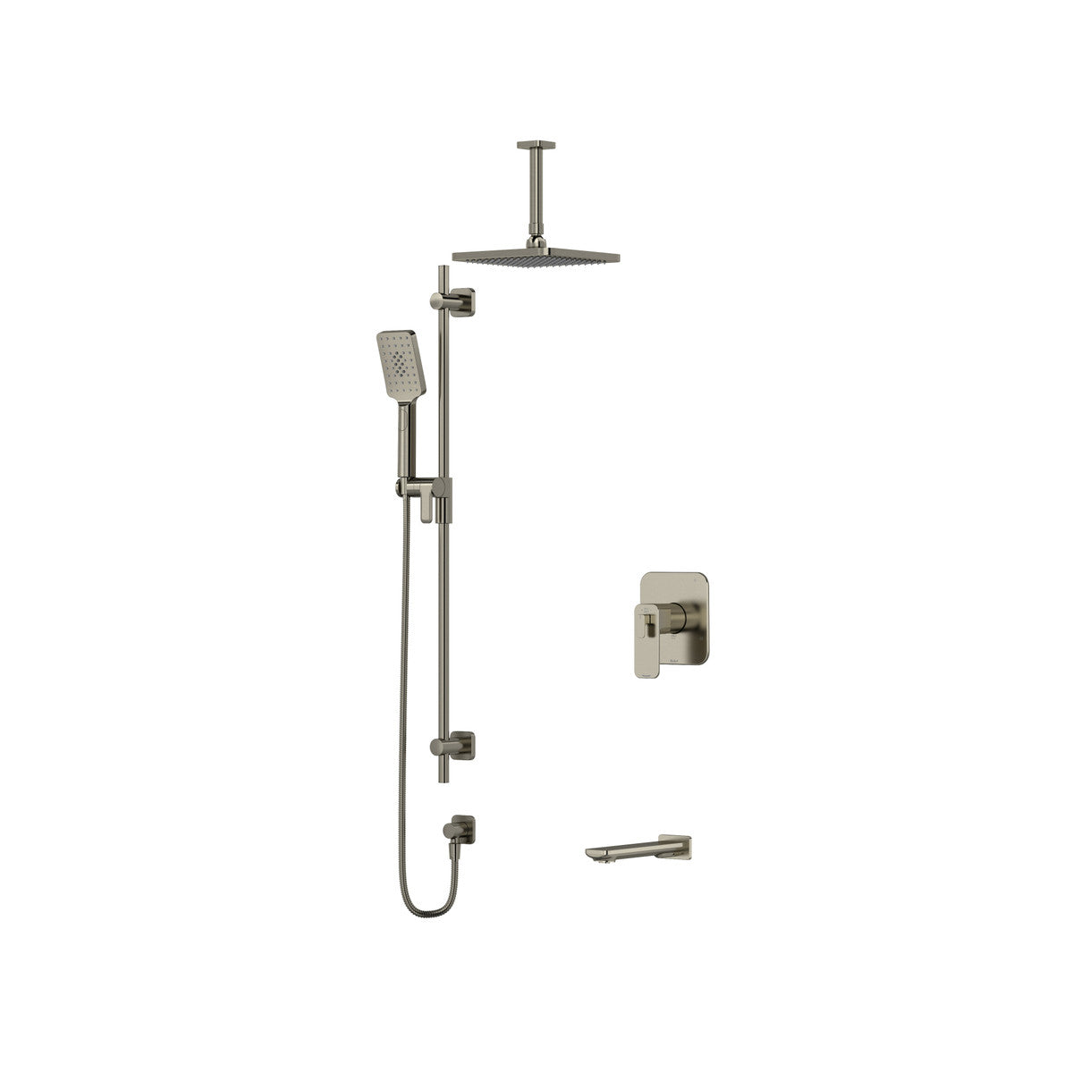 Riobel Equinox Shower Kit 1345 Trim Only With Spout - TKIT1345EQ