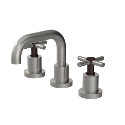 Rubinet Widespread Lav. Set. (less drain) Satin Nickel
