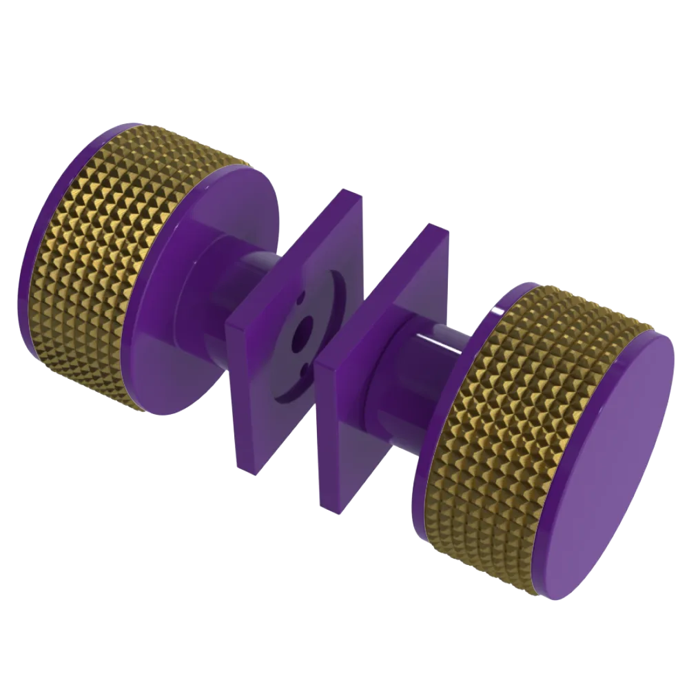 Rubinet Shower Door Knob (set) Purple Haze