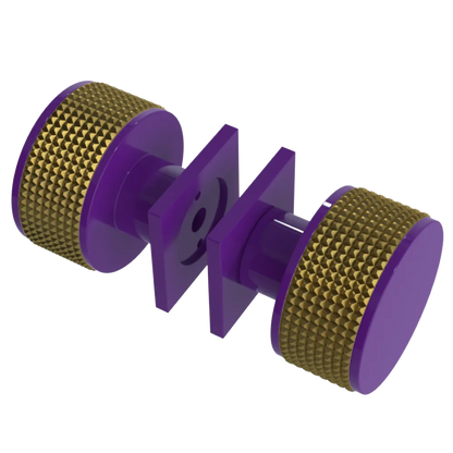 Rubinet Shower Door Knob (set) Purple Haze
