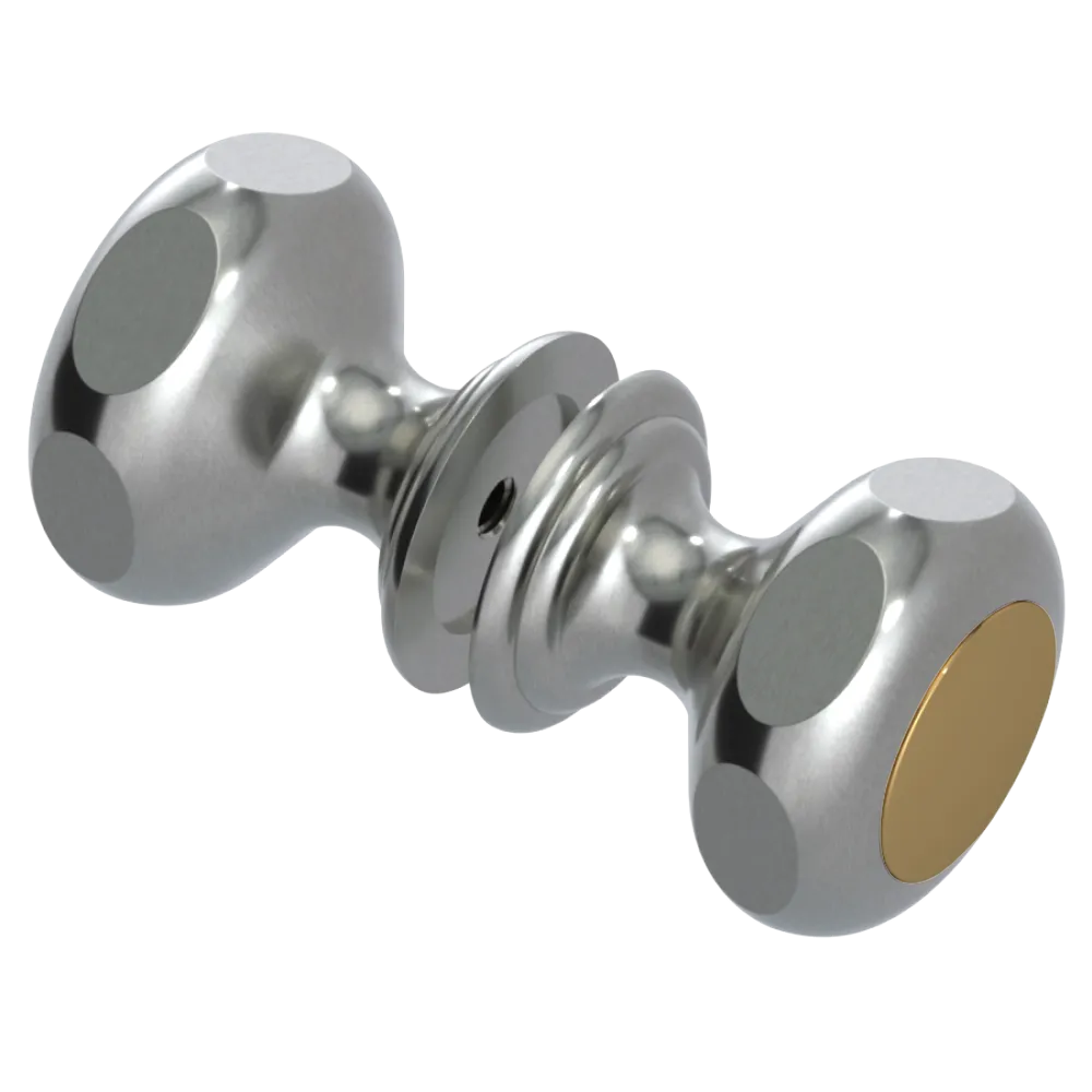 Rubinet Shower Door Knob (set) Satin Nickel