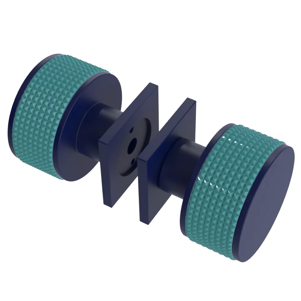 Rubinet Shower Door Knob (set) Midnight Blue