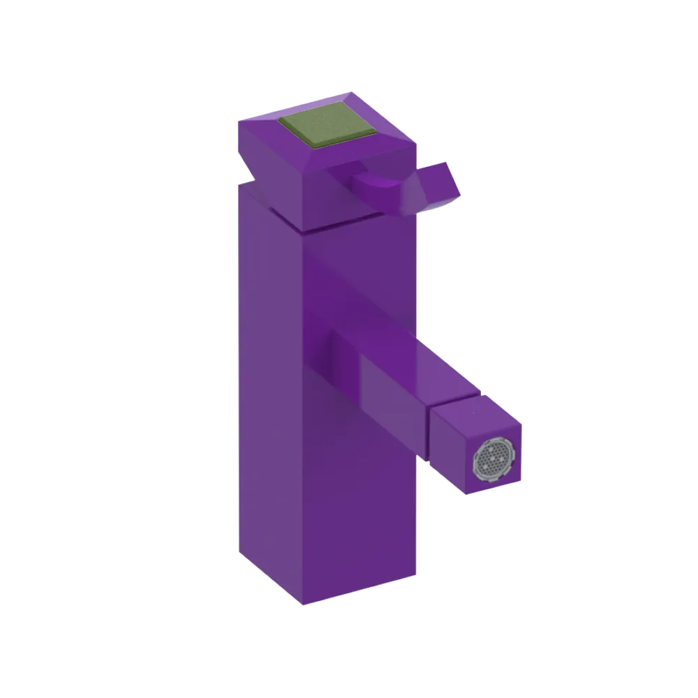 Rubinet Single Control Bidet Fitting (less drain) Purple Haze