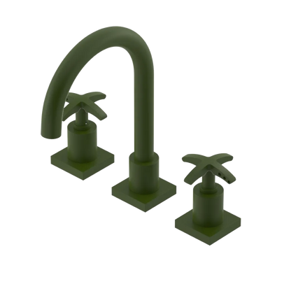 Rubinet Widespread Lav. Set. (less drain) Green Envy