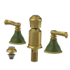 Rubinet Bidet Fitting with Spray, Diverter, and Vacum Breaker (Less Drain) Antique Brass Matt