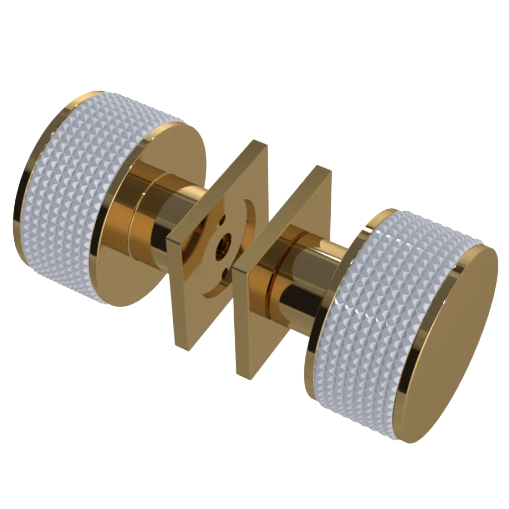 Rubinet Shower Door Knob (set) Gold