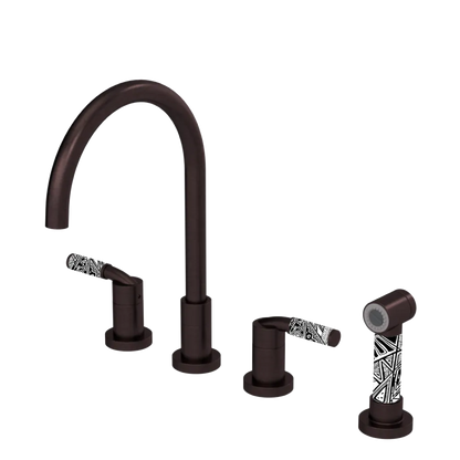 Rubinet Widespread Kitchen Set with Hand Spray Oil Rubbed Bronze