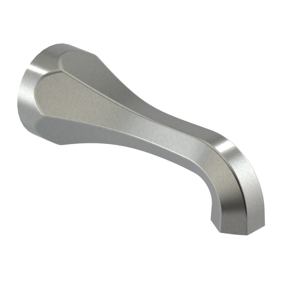 Rubinet Tub Filler Spout Wall Mount Satin Nickel