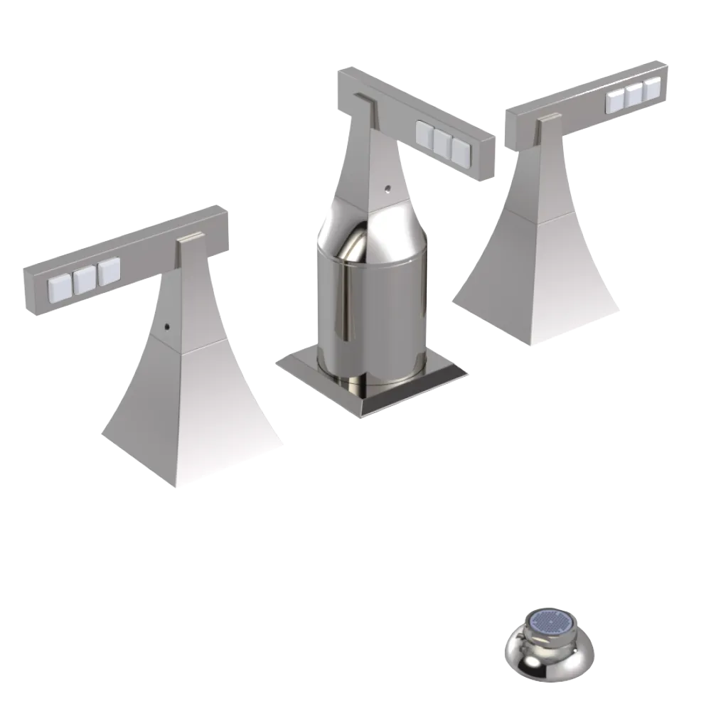 Rubinet Bidet Fitting with Spray, Diverter, and Vacum Breaker (Less Drain) Polished Nickel