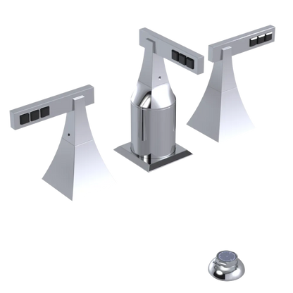 Rubinet Bidet Fitting with Spray, Diverter, and Vacum Breaker (Less Drain) Chrome