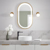 KALIA EFFECTLED-illuminated bathroom mirror - 22" x 38" - Brushed gold
