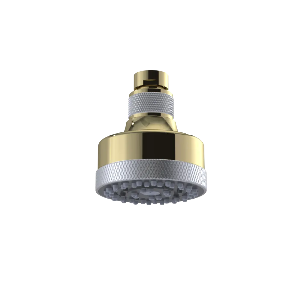Rubinet 3 FUNCTION SHOWER HEAD Natural Brass
