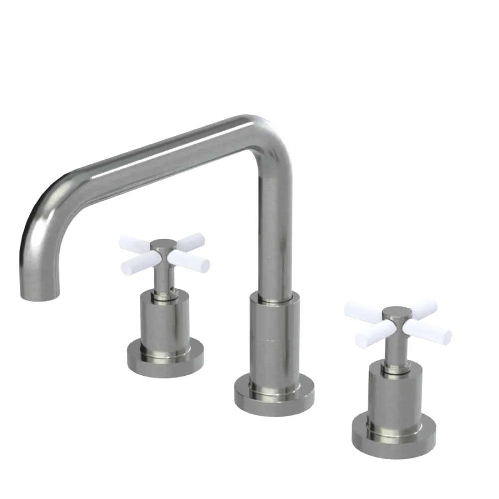 Rubinet Widespread Kitchen Set Satin Nickel