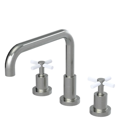 Rubinet Widespread Kitchen Set Satin Nickel
