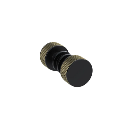 Rubinet Shower Door Knob (set) Matt Black