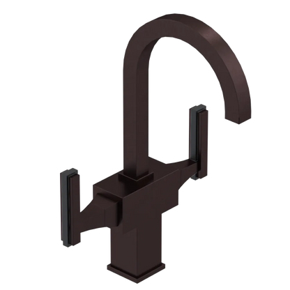 Rubinet Single Hole Dual Handle Lav. Set. (less drain) Oil Rubbed Bronze