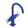 Rubinet Single Hole Dual Handle Lav. Set. (less drain) Blu Jean