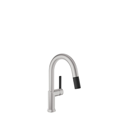 Baril Single-hole bar / prep kitchen faucet with 2-function pull-down spray