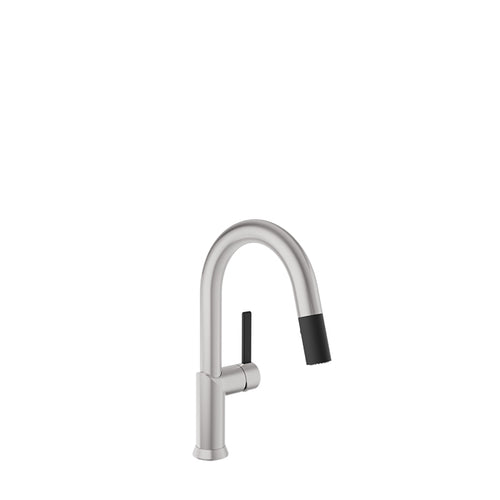 Baril Single-hole bar / prep kitchen faucet with 2-function pull-down spray