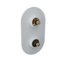 Baril Thermostatic pressure balanced shower valve with 2-way diverter (without handle)