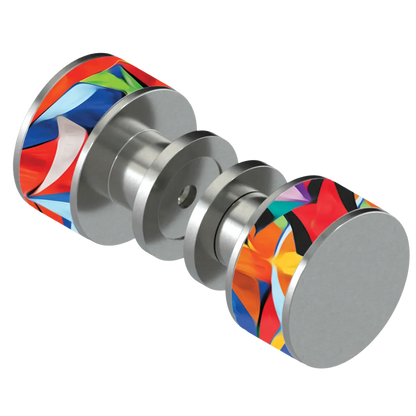 Rubinet Shower Door Knob (set) Satin Nickel