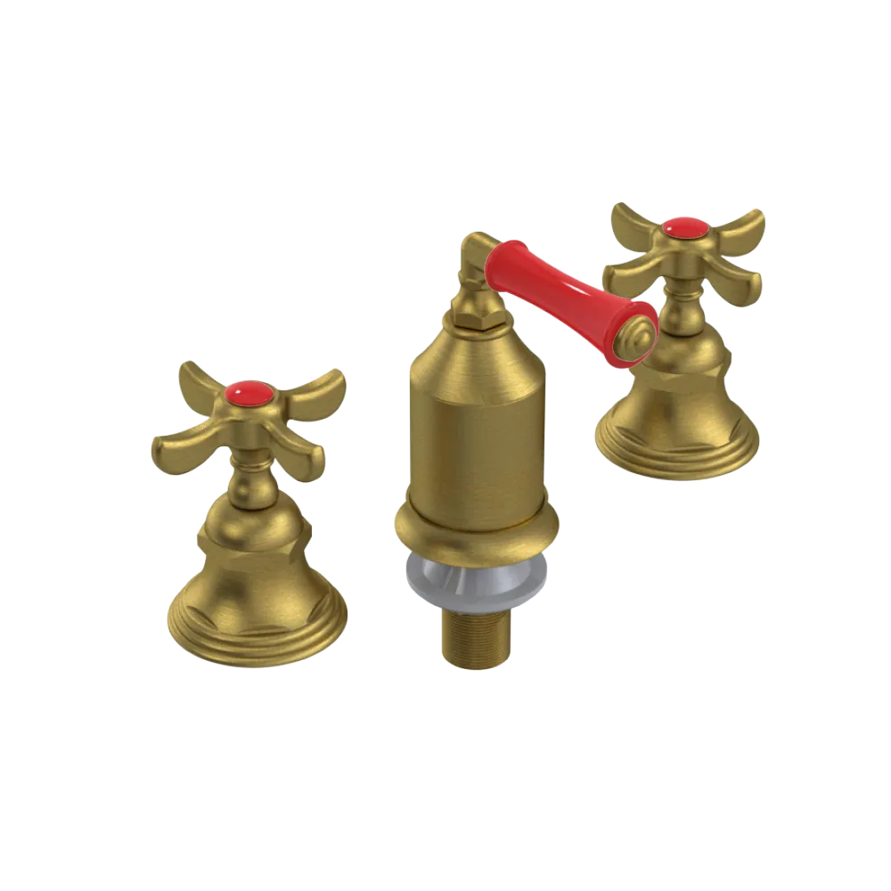 Rubinet Bidet Fitting with Spray, Diverter, and Vacum Breaker (Less Drain) Antique Brass Matt