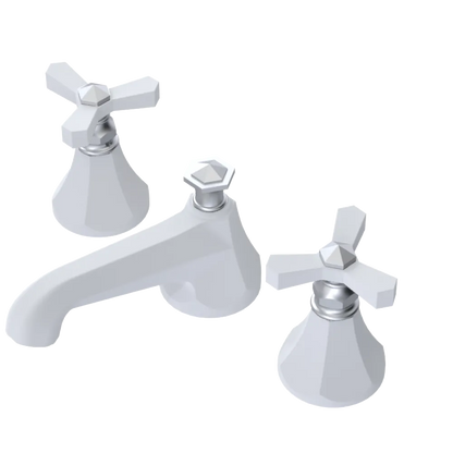Rubinet Widespread Lav. Set. (less drain) Matt White