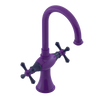 Rubinet Single Hole Dual Handle Lav. Set. (less drain) Purple Haze