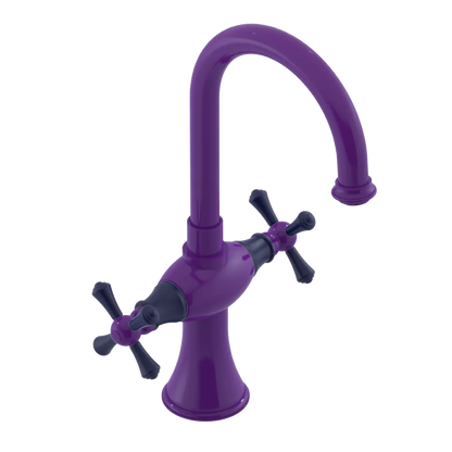 Rubinet Single Hole Dual Handle Lav. Set. (less drain) Purple Haze