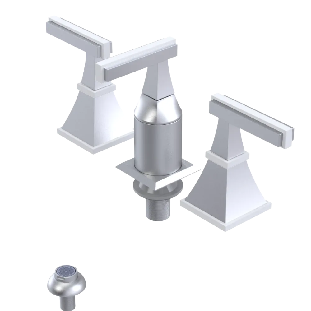 Rubinet Bidet Fitting with Spray, Diverter, and Vacum Breaker (Less Drain) Satin Chrome