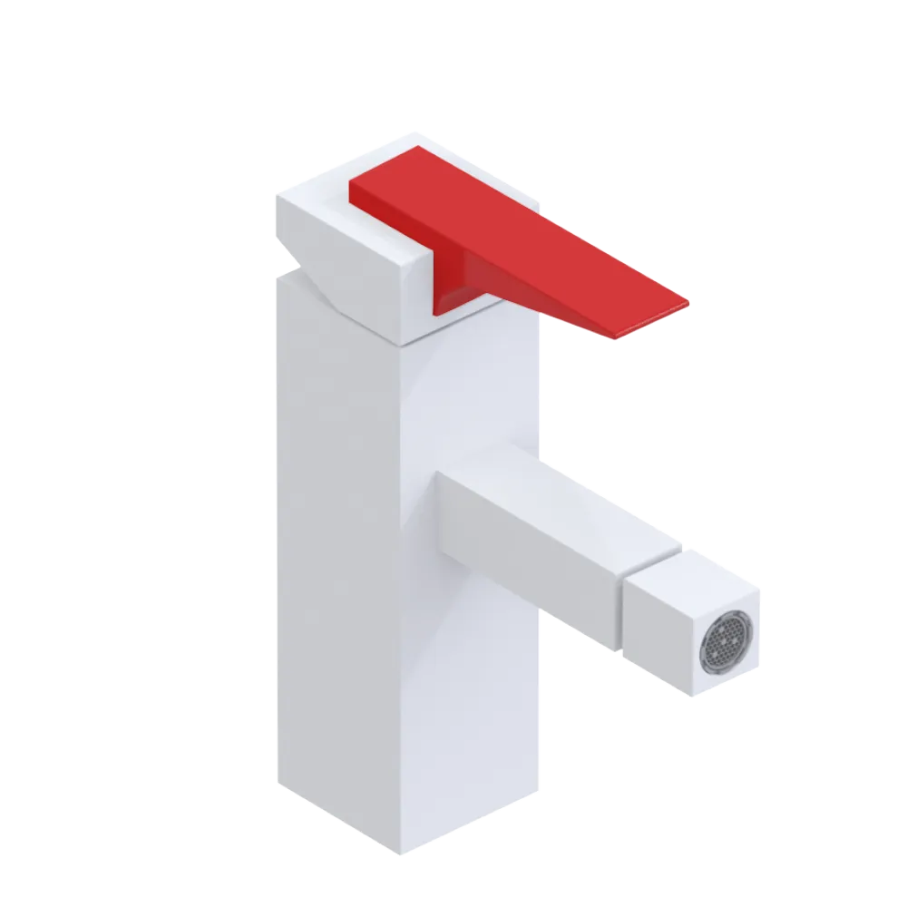Rubinet Single Control Bidet Fitting (less drain) Matt White