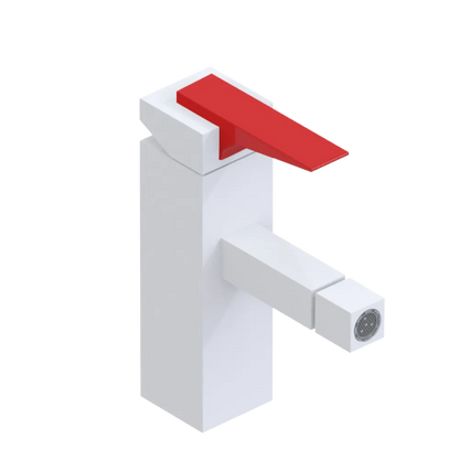Rubinet Single Control Bidet Fitting (less drain) Matt White
