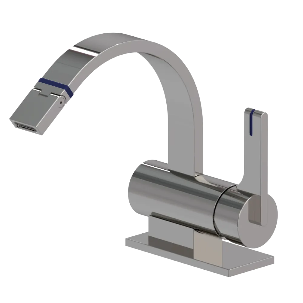 Rubinet Single Control Bidet Fitting (less drain) Polished Nickel