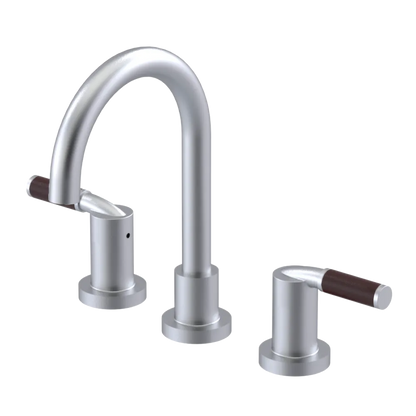 Rubinet Widespread Lav set (less drain) Satin Chrome