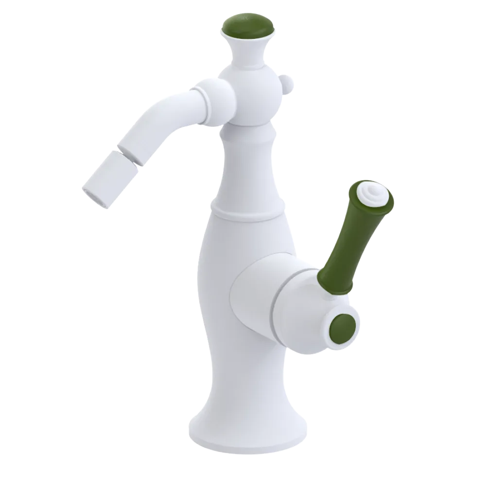 Rubinet Single Control Bidet Fitting (less drain) Matt White