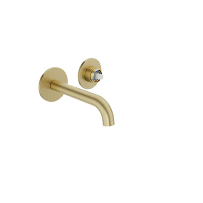 Baril Trim only for single lever wall-mounted lavatory faucet, drain not included