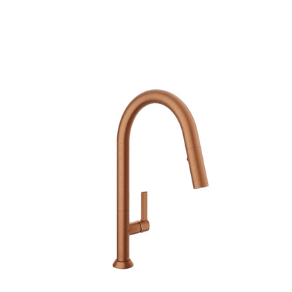 Baril High single-hole kitchen faucet with 2-function pull-down spray
