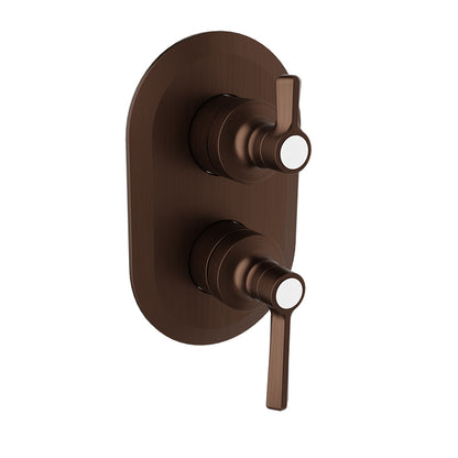 Baril Complete pressure balanced shower control valve with 3-way diverter (shared port)