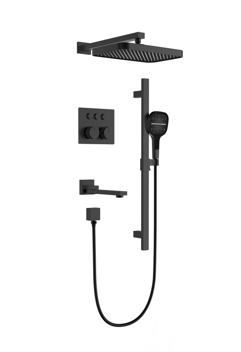 Aquaflo Geo Premium 3-Way Thermostatic Shower Set