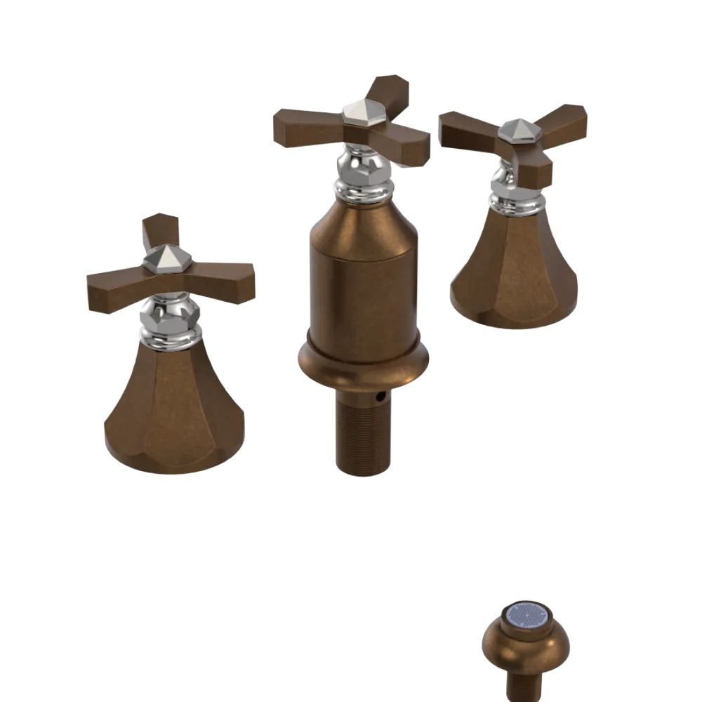 Rubinet Bidet Fitting with Spray, Diverter, and Vacum Breaker (Less Drain) Oil Rubbed Bronze