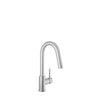 Baril Single-hole bar / prep kitchen faucet with 2-function pull-down spray
