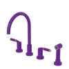 Rubinet Widespread Kitchen Set with Hand Spray Purple Haze