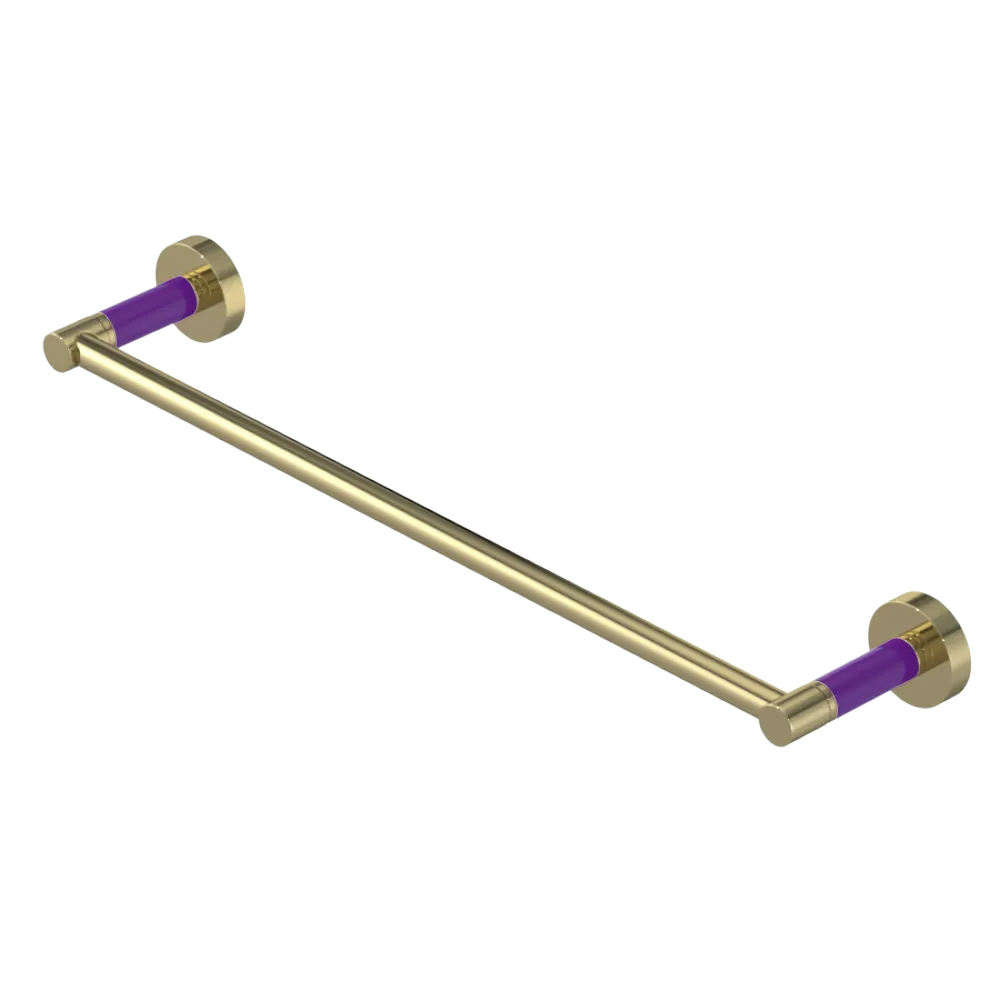 Rubinet Towel Bar 18" Natural Brass