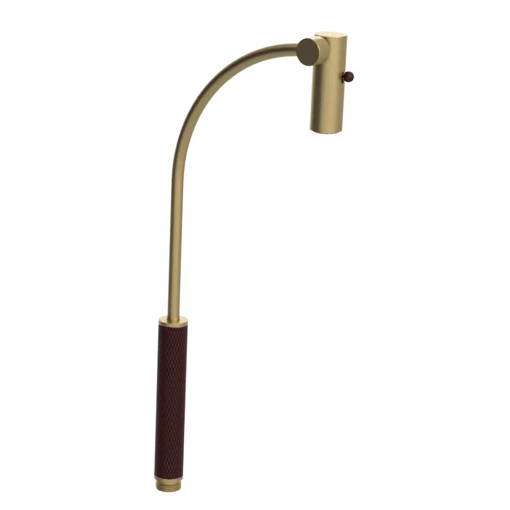 Rubinet Hand Held Shower Bidet Only Satin Brass